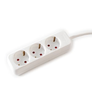 VALUE 19.99.1073 grenuttag 3 m 3 x nätuttag Inomhus Vit