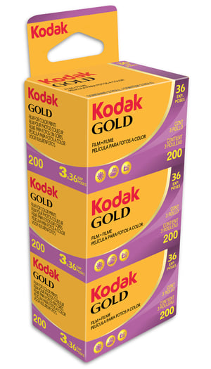 Kodak Gold 200 Farbnegativfilm, 36 Aufnahmen.