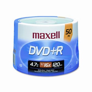 Maxell DVD+R 4,7 GB 16x spindel 50-pack 4,7 GB 50 st.