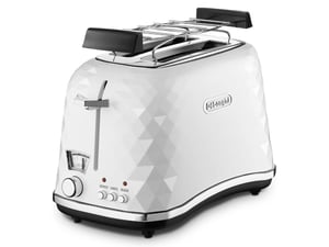 De’Longhi CTJ 2103.W 2-slice toaster, 900 W, Black, White