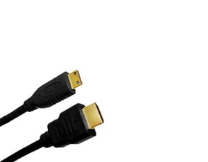 Jou Jye Computer HDMI / mini HDMI, plug 19p / mini plug 19p - 1.0M kabel HDMI 1 m HDMI Typu A (Standard) HDMI Type C (Mini) Czarny