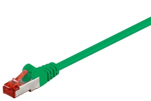Goobay 68289 kabel sieciowy Zielony 1 m Cat6 S/FTP (S-STP)