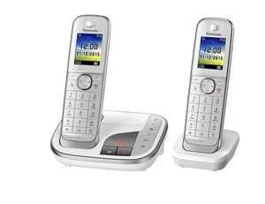 Panasonic KX-TGJ322 DECT-Telefon Anrufer-Name und -Identifikation Weiß