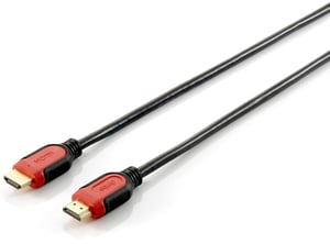 Equip 119341 HDMI-Kabel 1 m, HDMI Typ A (Standard), schwarz, rot