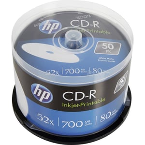 HP CRE00017WIP CD-R-skiva 700 MB 52x 50 st.