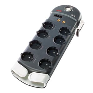 APC Performance SurgeArrest 8 Outlets with Phone/Coax Protection, 230V, Germany, Black, 8 x power outlets, 2.44 m
