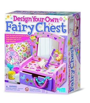 Borella Girl Crafts Cofanetto con Specchio e Fatina