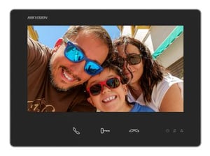 Hikvision DS-KH7300EY-WTE2 wideodomofon 17,8 cm (7") Czarny