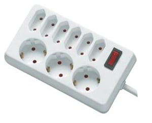 REV socket line, 9-fold, 1,4m Verteiler