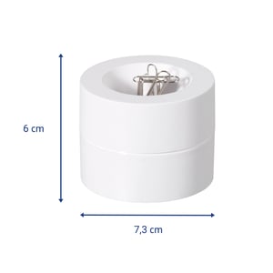 MAUL Clip Dispenser. White spinacz Plastik