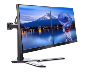 iiyama DS1002D-B1 Halterung / Ständer für Monitore 81,3 cm (32") Schreibtisch Schwarz