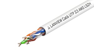 Lanview LVN122112 Network Cable, White, 305 m, Cat6 U/UTP (UTP)