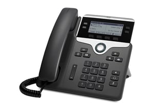 Cisco 7841 VoIP-Telefon, schwarz, silber, 4 Leitungen, LCD-Display