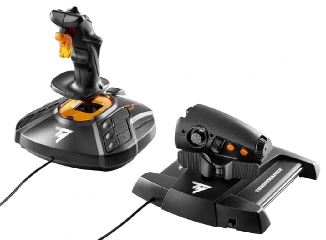 Thrustmaster T-16000M FCS Hotas Czarny, Pomarańczowy USB