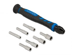 DeLOCK Set of eight hex socket screwdrivers, 2.5 to 5.5 mm