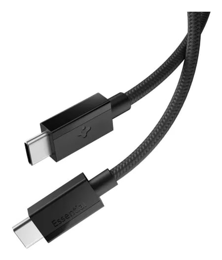 Spigen EB6015CC kabel USB 1,5 m USB C 0,48 Gbit/s 60 W Czarny