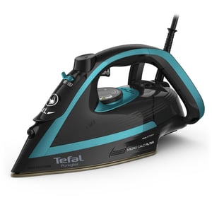 Tefal Puregliss FV8066 Trocken- und Dampfbügeleisen mit Durilium AirGlide Autoclean-Bügelsohle, 3000 W, Schwarz, Blau