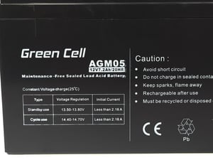 Green Cell AGM05 akumulator Ołowiany (VRLA) 12 V 7,2 Ah