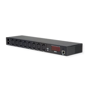 VALUE 19.99.3420 PDU Power Distribution Unit, 8 x Network Outlets, 1U, Black