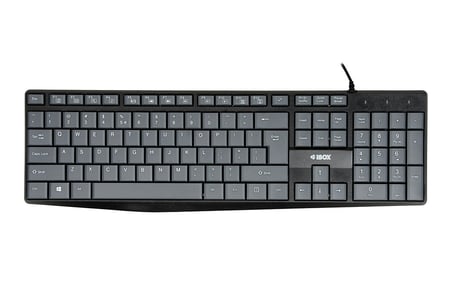 iBox IKC2010G klawiatura Dom USB QWERTY Angielski Szary, Czarny