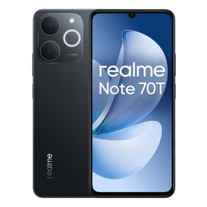 realme Note 70T 17,1 cm (6.74") Dual SIM Android 15 4G USB Type-C 4 GB 128 GB 6000 mAh Czarny