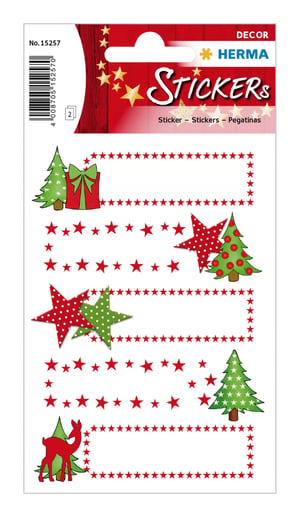 HERMA 15257 naklejka dekoracyjna Papier Brązowy, Zielony, Czerwony, Biały Na stałe 10 szt.