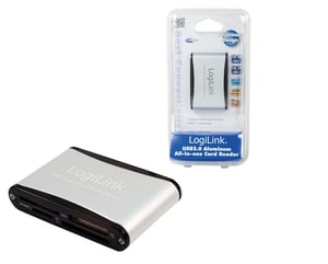 LogiLink Cardreader USB 2.0 External Aluminum Card Reader