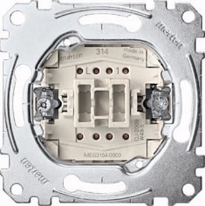 Merten MEG3154-0000 elströmbrytare Tryckknappsströmbrytare 1P Metallisk