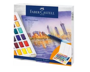 Faber-Castell 169748 Wasserfarben „Wielo Paleta“, 48 Stück