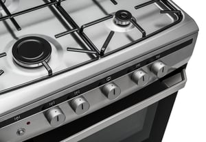Amica 618GGD4.33HZpFQ(Xx) Kuchenka wolnostojąca Gaz Stal nierdzewna