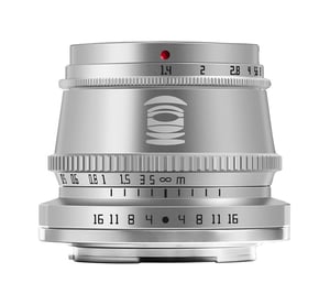 TTArtisan APS-C 35mm F1.4 Bezlusterkowiec Srebrny