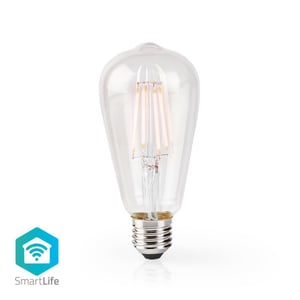 Nedis WIFILF10WTST64 LED-lampa, varmvitt, 5 W, E27 F