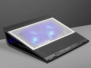 Tracer Officer Laptop Cooling Pad, 43.2 cm (17"), 1100 RPM, Black, Silver