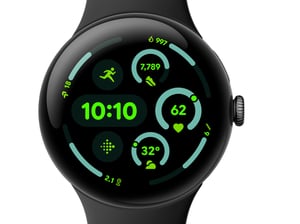 Google Pixel Watch 3 AMOLED 45 mm Cyfrowy Ekran dotykowy Czarny Wi-Fi GPS