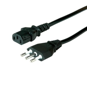 VALUE 19.99.2072 strömkabel Svart 1,8 m CEI 23-50 IEC 320
