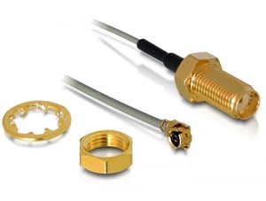 DeLOCK 88418 wtyczka I-PEX M / SMA F Czarny