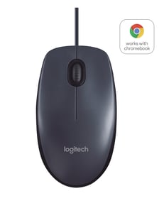 Logitech B100 mus Kontor Tvåhandsanvändning USB Typ A Optisk 800 DPI