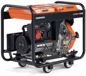 Daewoo DDAE 6000XE-3 generator 4500 W 13,5 l diesel orange, svart