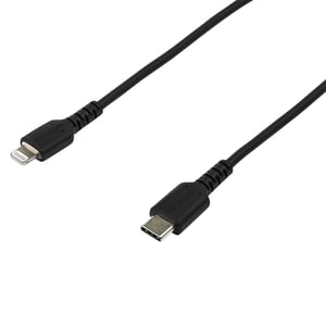 StarTech RUSBCLTMM2MB Phone Cable, Black, 2 m, USB-A to Lightning