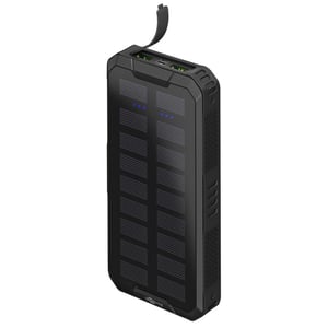 Goobay 53934 Lithium-Polymer (LiPo) Power Bank, 20,000 mAh, Black