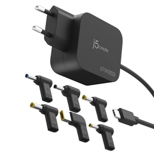 j5create JUP1565DCE-EN Ladegerät für mobile Geräte, universell, schwarz, Wechselstrom, für den Innenbereich