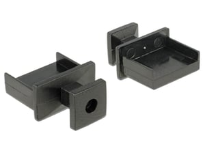 DeLOCK 64009 USB-Typ-A-uttagsadapter, svart, 10 st.