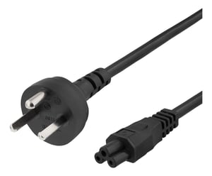 Deltaco DEL-109DK1 Power Cable, Black, 2 m, IEC C5 Type K Power Plug