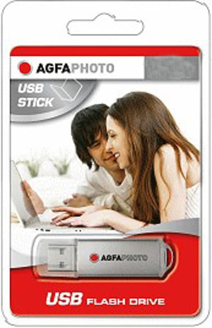 AgfaPhoto 8GB USB Flash Drive, USB Type-A 2.0, Gray
