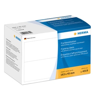 HERMA 4319 Self-Adhesive Rectangular White Labels, 1,000 pcs.