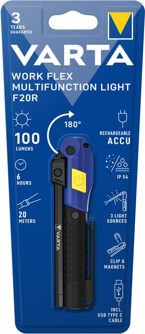 Varta Work Flex Czarny LED