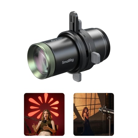 SmallRig 6376 soczewka do lampy Czarny, Zielony