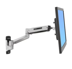 Ergotron LX Sit-Stand Wall Mount LCD Arm 106,7 cm (42") Ściana Stal nierdzewna