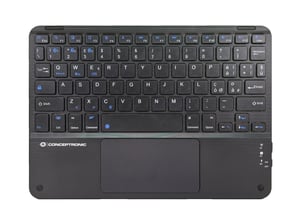 Conceptronic TOBIN01BIT Universal Bluetooth QWERTY Keyboard, Italian, Black