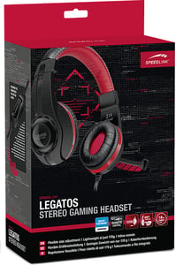 SPEEDLINK LEGATOS Kopfhörer mit Kabel, Kopfbügel, Gaming, Schwarz